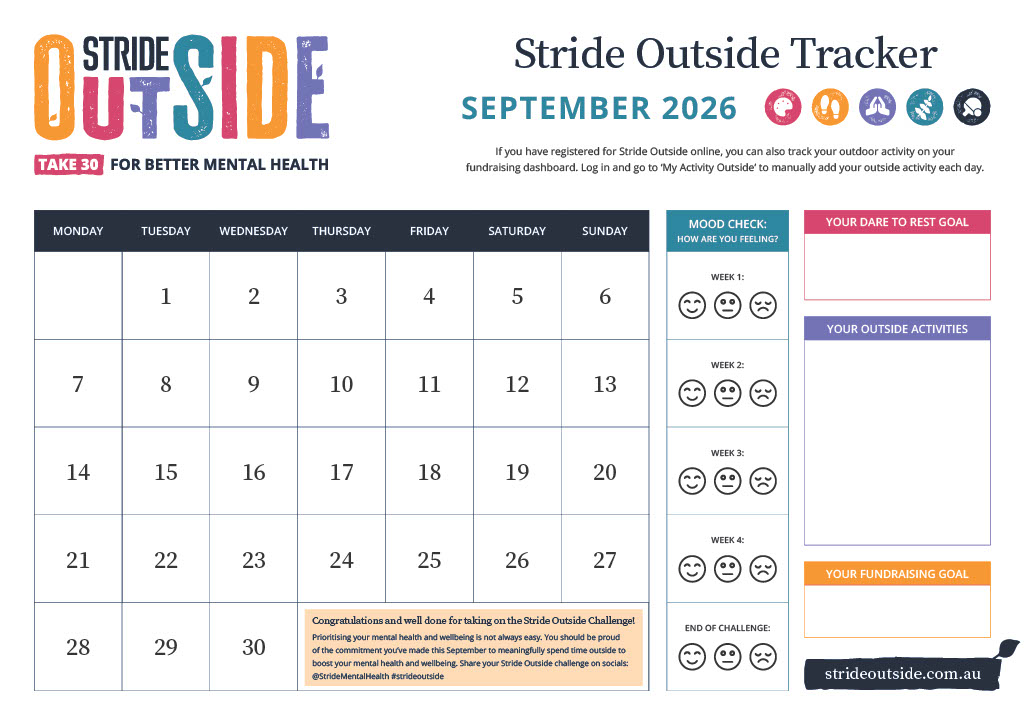 Take 30 Tracker 2026 - Printable Tracker