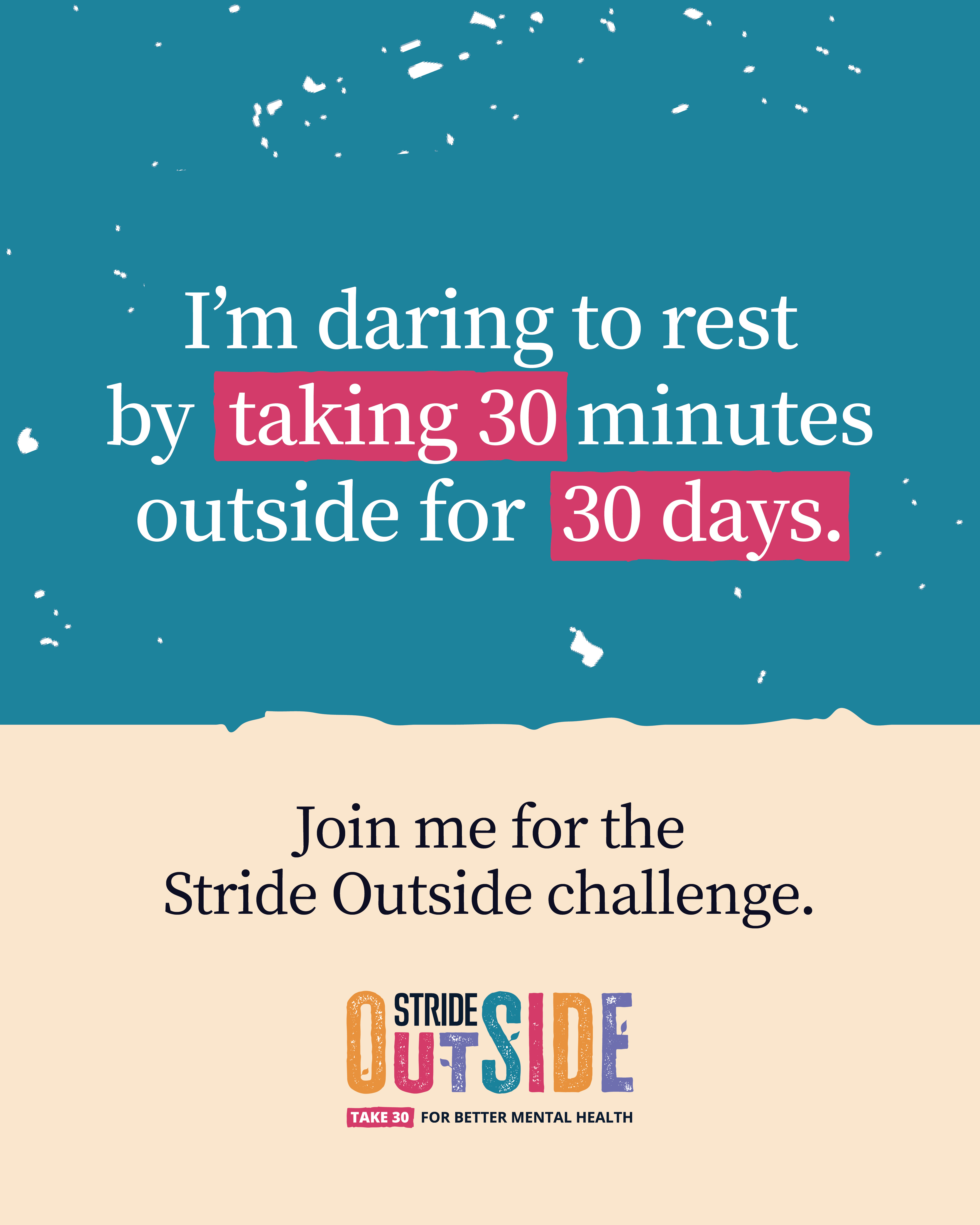Join Me to Stride Outside
