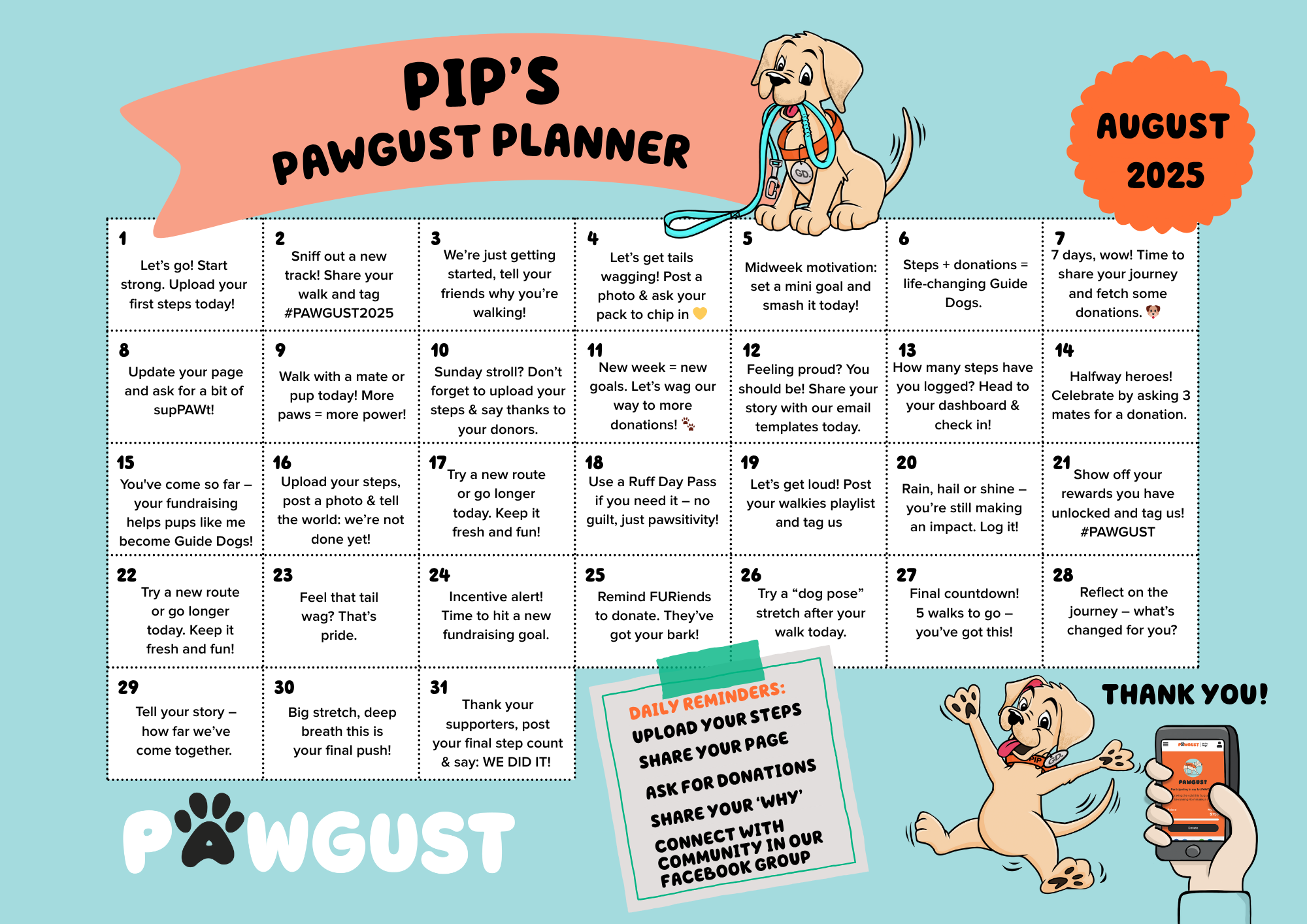 PIP THE PUP FREE PLANNER DOWNLOAD
