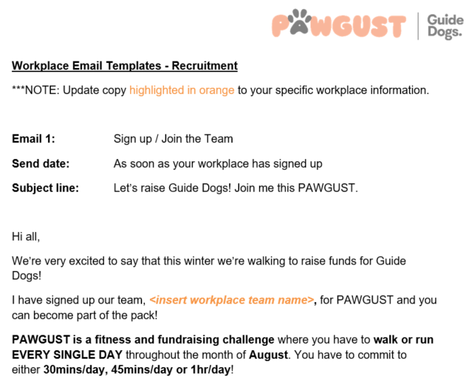 Email Templates - Sign Up and Join the Team