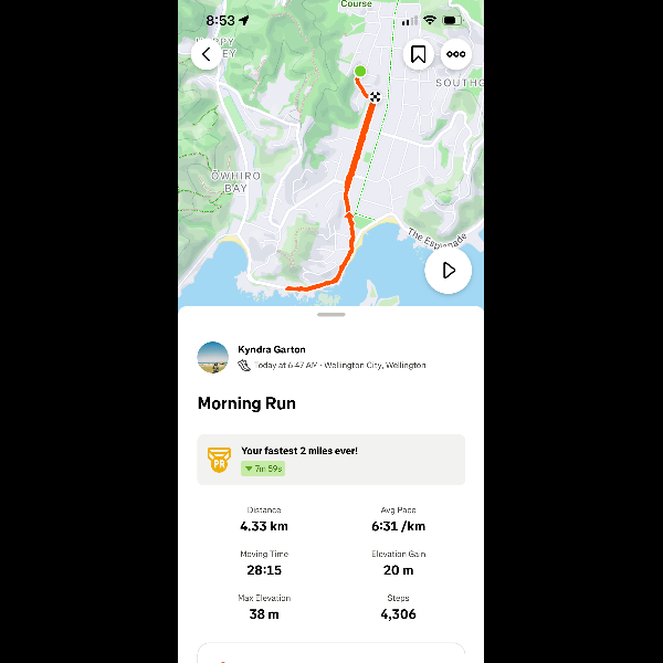 Strava evidence lol