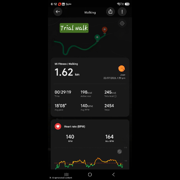 Trial walk 1